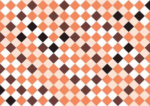 Fotótapéta - Mozaik - narancssárga csempe (152,5x104 cm)