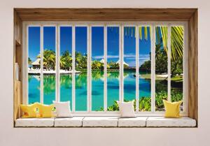 Fotótapéta - Egy ablak Hawaii-on (152,5x104 cm)