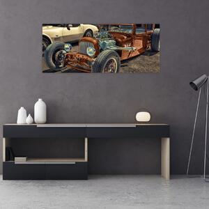 Barna autó képe (120x50 cm)