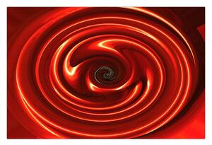 Absztrakt kép - piros spirál (90x60 cm)