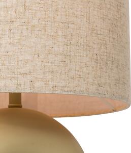 Design asztali lámpa bézs bézs vászonbúrával - Lotti
