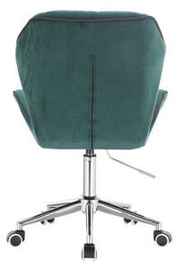 HR212K Sötétzöld modern velúr szék