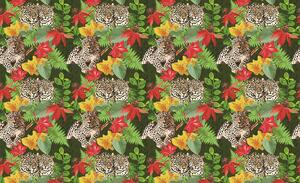 Fotótapéta - Leopárd a dzsungelben (152,5x104 cm)