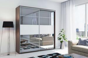 BENEDICTO tükrös szekrény, 125 cm széles, 215 cm magas