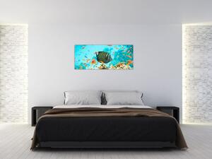A víz alatti világ képe (120x50 cm)