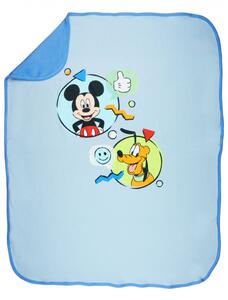 Disney Mickey és Plútó pamut babatakaró 70x90cm - kék