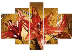 Kép a liliomvirágokról (150x105 cm)