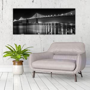 Kép - Fekete-fehér híd (120x50 cm)