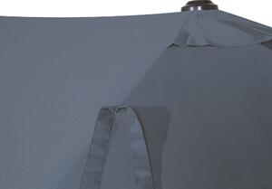 Sötétszürke dupla napernyő ⌀ 460 cm SIBILLA