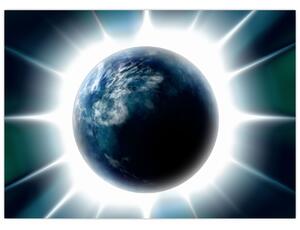 Egy besugárzott bolygó képe (70x50 cm)