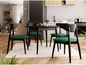 NOSSEN 5 konyhai szék - fekete / zöld