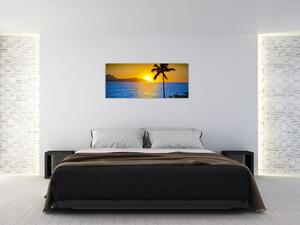 Kép - Naplemente a tenger felett (120x50 cm)