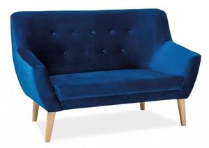 NIKOLINA kétszemélyes kanapé - kék