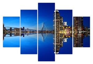 Kép - éjszaka Rotterdam (150x105 cm)