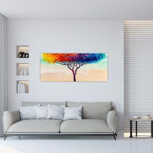 Egy festett fa képe (120x50 cm)