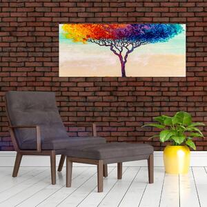 Egy festett fa képe (120x50 cm)