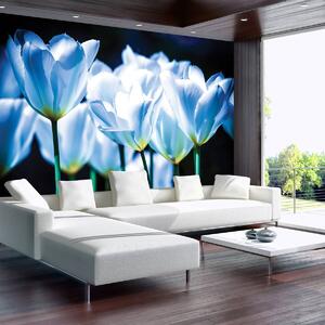 Fotótapéta - Virágok - kék árnyalat (152,5x104 cm)