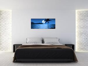 Kép - Hold a tenger felett (120x50 cm)