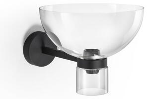 Fali Lámpa FLOS, Nocturne Bowl, dimmable, Fekete, Folyosó, Alumínium, Dizájn