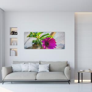 Vágott virágok képe (120x50 cm)