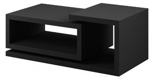 KIBOU atipikus dohányzóasztal - matt fekete
