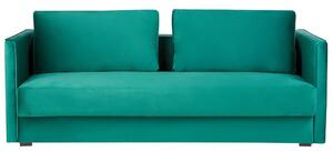 Zöld bársony kanapéágy EKSJO