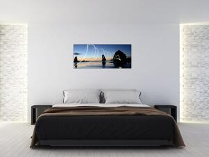 Kép - tengerpart naplementekor (120x50 cm)