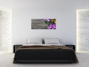 Kép - réti virágok (120x50 cm)