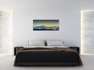 Kép - magas hegyek csúcsai (120x50 cm)