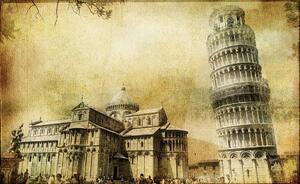 Fotótapéta - Vintage Art Pisa (152,5x104 cm)