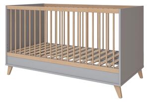 Flip grey oak átalakítható 140-es babaágy