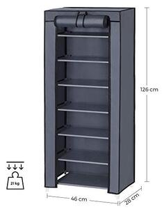 Cipőtároló, Songmics, szürke, 46x28x127 cm