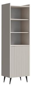 Könyvespolc Mirfivu 100, Zárt, Ajtókkal, Közepes sűrűségű farostlemez, Laminált forgácslap, 180x52x41cm, Kasmír