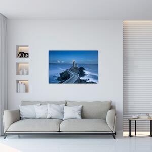 A világítótorony és a tenger képe (90x60 cm)