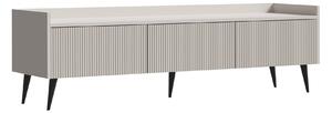 TV-állvány Mirfivu 105, Közepes sűrűségű farostlemez, Laminált forgácslap, 45x150x41cm, Kasmír