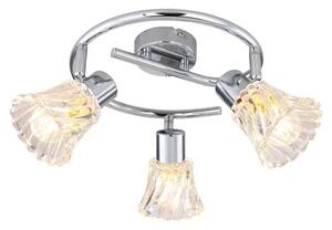 Beltéri karos spotlámpa e14 3x40w króm hestia