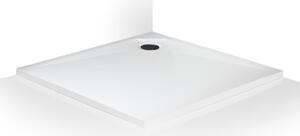 Zuhanytálca négyzet Roth 90x90 cm öntött márvány fehér MAN SQ 090090 2E