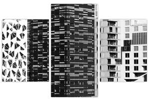 Fekete-fehér építészet képe (90x60 cm)