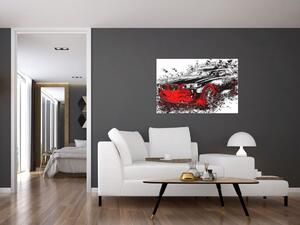 Kép - Festett autó akció közben (90x60 cm)