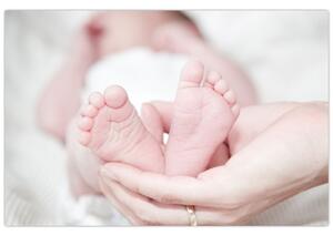 A baba lábának képe (90x60 cm)