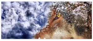 A farkas képe (120x50 cm)