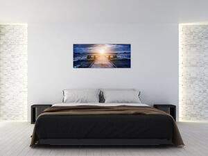 A móló képe nappal (120x50 cm)