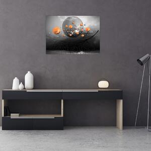 Narancssárga gömbök képe (70x50 cm)