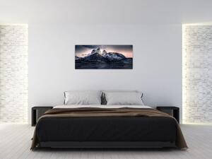 Tó és hegy képe (120x50 cm)