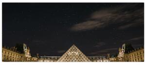 Kép - Louvre éjjel (120x50 cm)