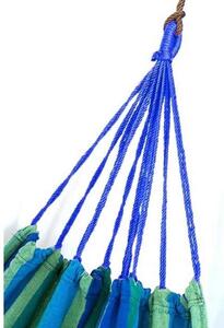 ZLT kétszemélyes Függőágy 160x220 cm+ ajándék tárolózsák #zöld-kék