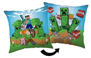 Gyerek párna 40x40 cm Minecraft "Creeper Rush" – Jerry Fabrics