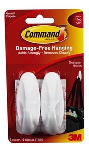 3M "Command" ovális akasztó ragasztócsíkkal 2db (7100099296)