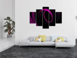 Kép - lila vonalak (150x105 cm)