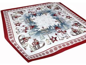Karácsonyi zsenília terítő Északi-sark 90x90 cm Chenille IT037